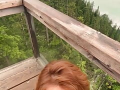 Amazing View on This Mountain, What Better Way to Enjoy It Than with a Cute Asian Boy Sucking Your Dick