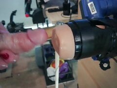 Fucking a JUICY stroker and blowing my hot cum close up