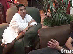 strung up straighty gets tug