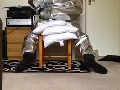 Hump & Stroke in Hazmat Costume with Aluminized Overcover