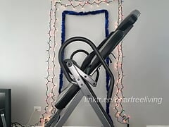 Watch Me Maturbate on Inverted Table