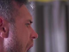 Ripped hunk has the jizz fucked out of him