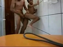 Japanese Youngster Penetrated in the Douche by Huge Weenie