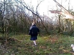 Undressing in the wood