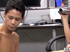 Gorgeous youthfull gay Andy Kay boinking uber-cute twink after BJ