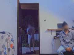 Faps Then Opens The Door Bare Spunk For Next door Stud