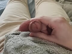 The guy is playing with his dick for the last time this year. Happy New Year)