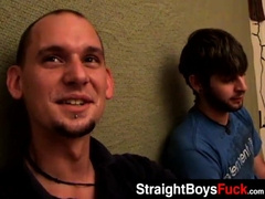 Handsome hairy stud receives passionate handjob and blowjob