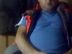 Turkish daddy alone at home wanking