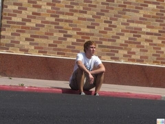 Public facial for an innocent hottie (Kain Lanning)