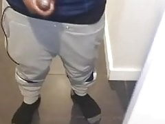 Stroking my bbc who wanna help daddy