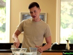 Nubile eats amateur butthole and nads