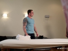 NextDoorStudios my Grizzly Massagist Barebacked me & he Filmed It!!