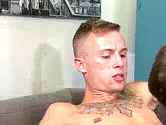 Derek Reed stretches his legs for Sean Christopher