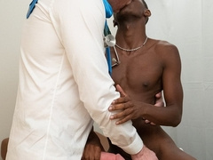 Ebony boy gets fitted with white dick down the ass in restless kinks