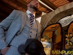 Executive analfucks gay after having his big cock sucked