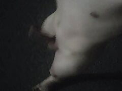 Big cocked hunk goes for a completely naked masturbation walk all over the streets