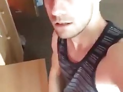 Cumshot on table