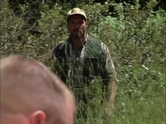 Manly men fucking outside