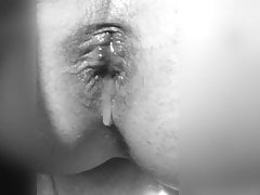 Creampie after a hard fuck in my ass