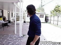 Desperate Dylan Drive sucks big hard cock to sell the house