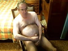 Old man cum on cam 33