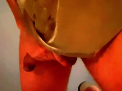 displaying my thick wiry prick