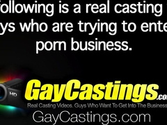 GayCastings Newbie John Darling penetrated on film with agent