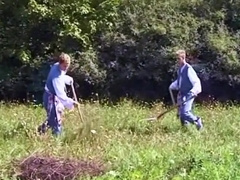 Vintage Blondes In A Field