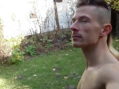 Ambling nude and spurting around my palace