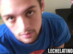 LecheLatinos.com - Charming Maximiliano's jism blast from a rimming