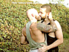 Gay sex, bear handjob, dt