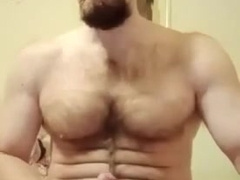 Giant pipe cum-shot.