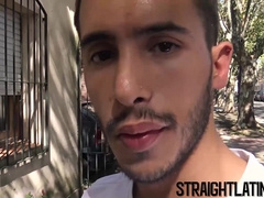 Young Latino gets paid to be barebacked for the first time