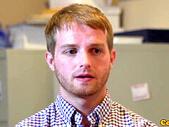 Office jock pummels twunk after job interview