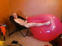 Balloonbanger 71) Giant Red Balloon Fuck -- follow up to video 70