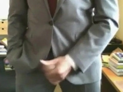 He shows us his new suits and he like to jerk off 4