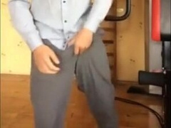 Muscled Amateur Man's Striptease Wow