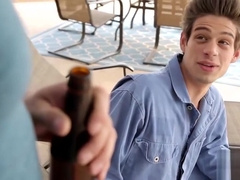 Smoking hot studs Derrick and Michael having outdoor sex