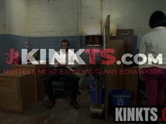 Naughty TS Foxxy fulfills her dominant desire while fucking the rookie