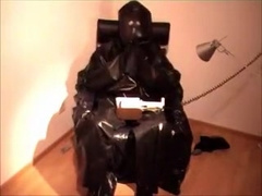 In perspired plastic and hazmat layers