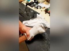 Vocal Stepdad Plays & Fucks Sock For His Fans