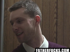 The Catholic Guy Getting Disciplined by The Church Priest for His Sloppy Sins