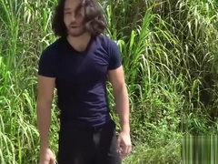 Bound dude roughly fucked in the the van by a stranger