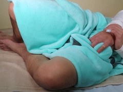 Guy masturbates solo with moans and cums hard