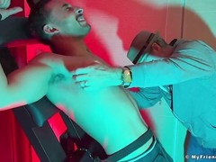 Luca R gets all tied up and tickled by a kinky daddy while laughing hard
