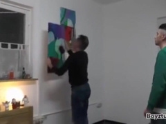 Straight Master Trampling his Faggot