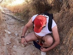 Lost in the cruising spot, I go wild and stroke myself off