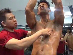 asian gym marionette nipples torment