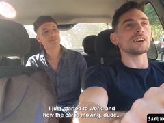 Ayun HARDCORE gives his steaming driver Matt Vi a deep and stiff penis rail